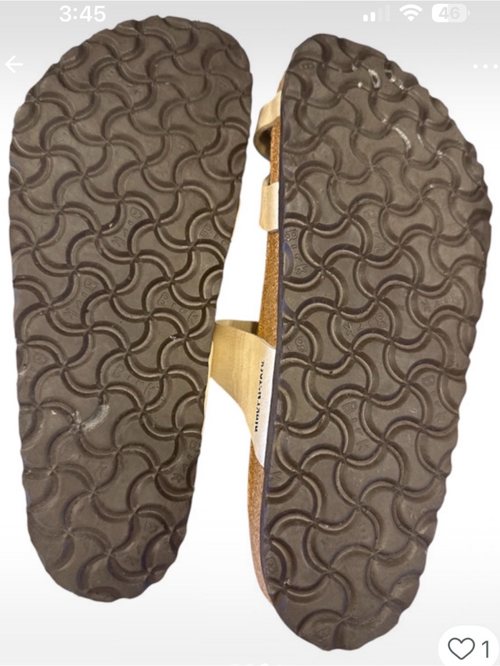 Women’s Birkenstock Graceful Pearl Leather Cork Sandals Size 8 or 39 - Picture 5 of 5